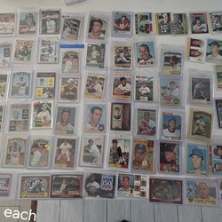 1950s to 1970s Baseball Cards $5 Each Card 3/8/26 update