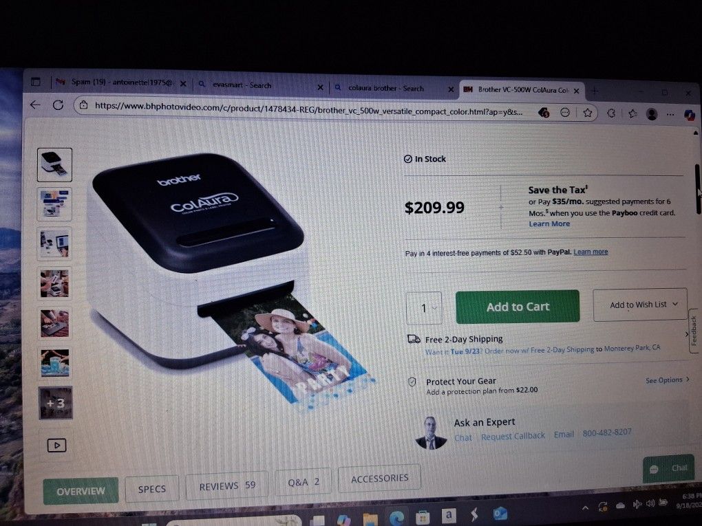 Color Photo Label Printer & label printer Cassette Paper
