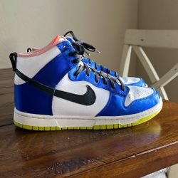 Nike Dunk High Blue Satin