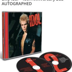 BILLY IDOL SIGNED AUTOGRAPHED 40TH ANNIVERSARY WHITE WEDDING 2CD 