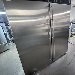 72” GE MONOGRAM COLUMNS FREEZER AND REFRIGERATOR STAINLESS STEEL 