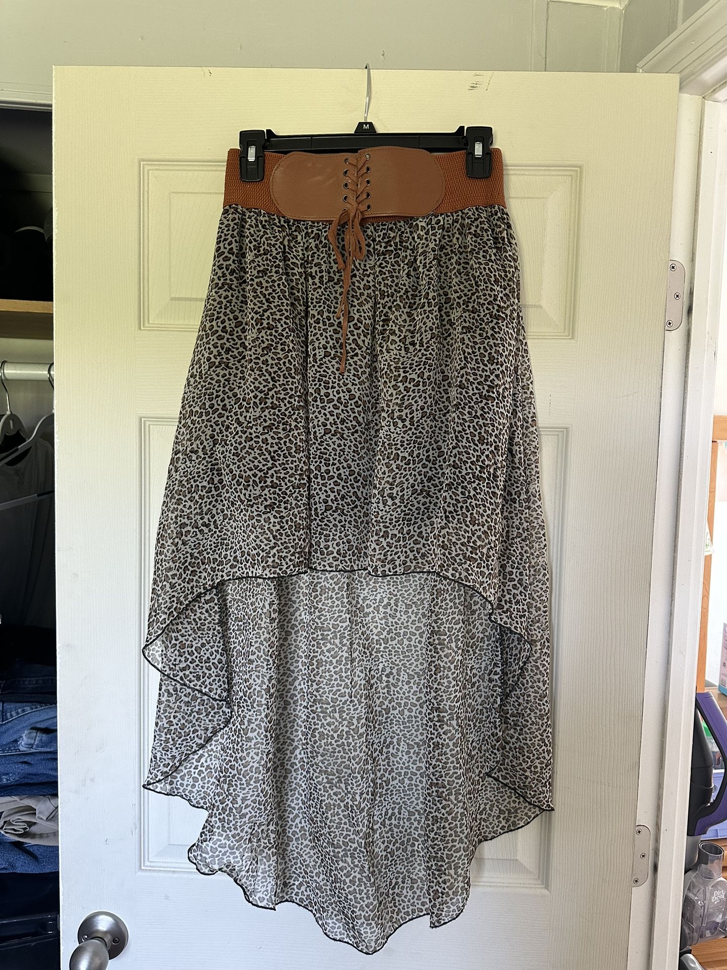bb couture high low skirt