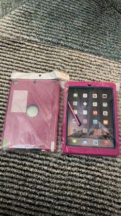 iPad Air 2 Case Pink Heavy Duty with Stylus
