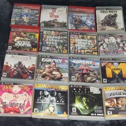 PS3 Game Lot (ALL GAMES WORK FLAWLESSLY)