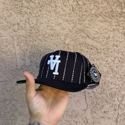 KTH KILL THE HYPE LA BLACK PIN STRIPE LOS ANGELES HAT