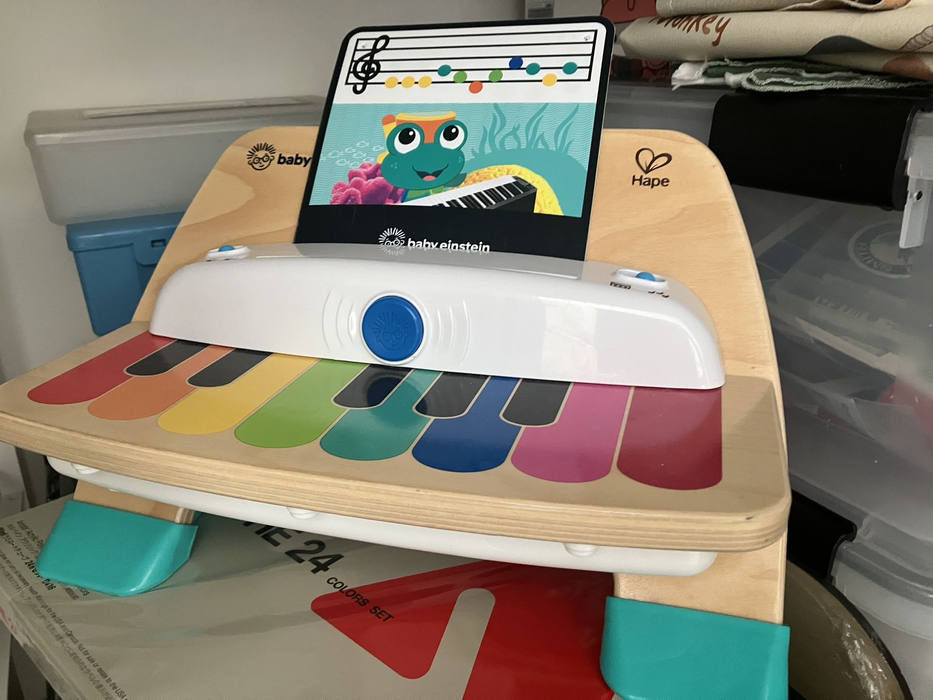 Baby Einstein and Hape Magic Touch Wooden Toy Piano