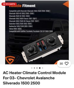 AC Heater Climate Control Module