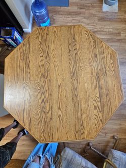Vintage Chromcraft wood dining set + 4 chairs