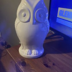 Owl Porcelain Figure  