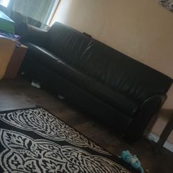 Black Leather Couches