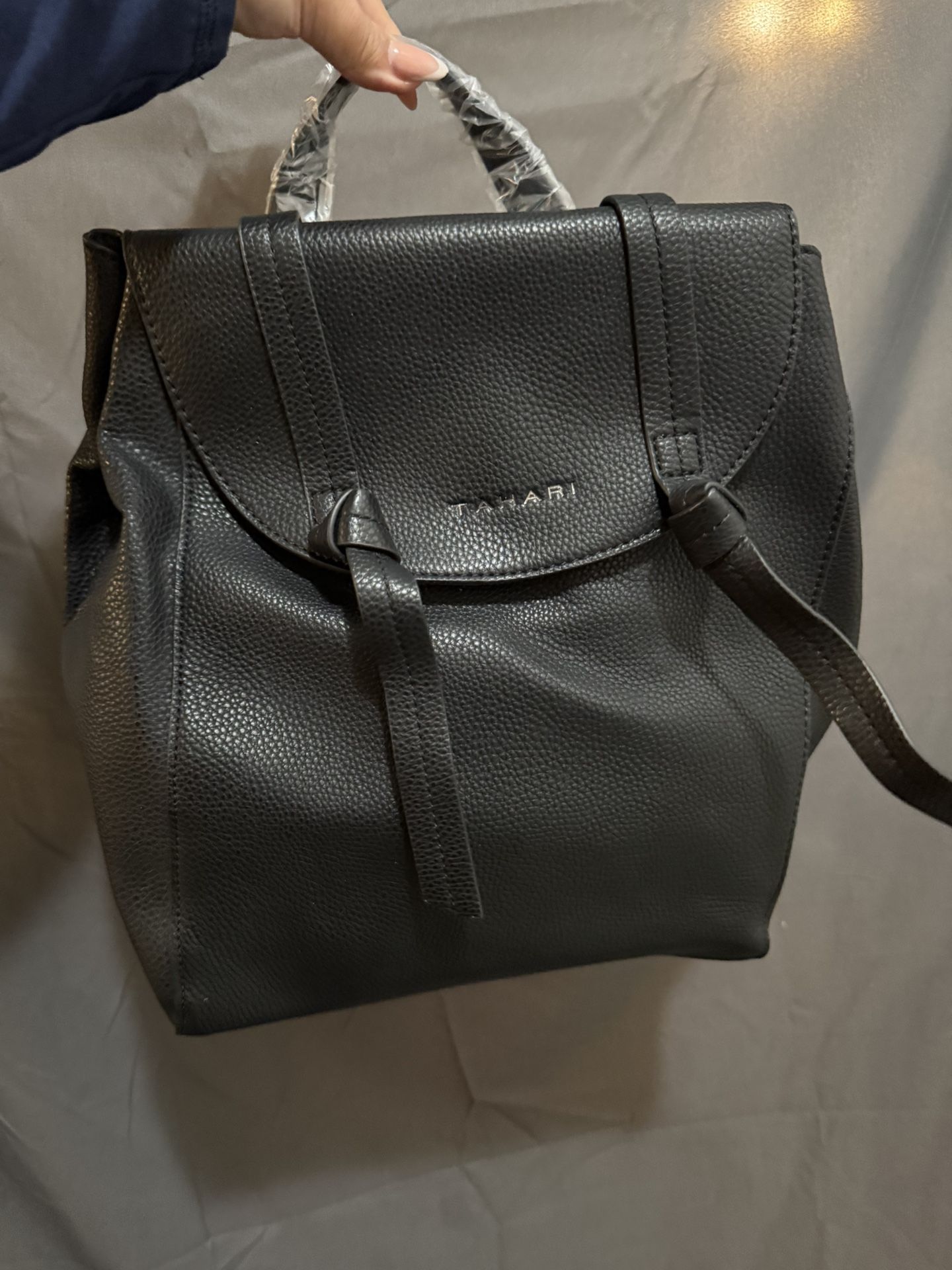 New Black Backpack Purse