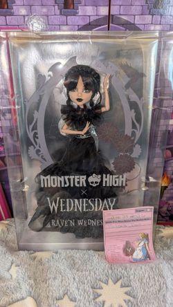 Monster High Raven Wednesday Doll, New in the box.