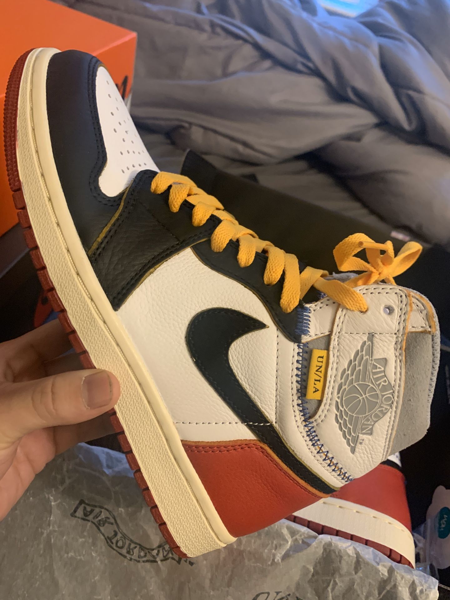 Union Black Toe Air Jordan 1