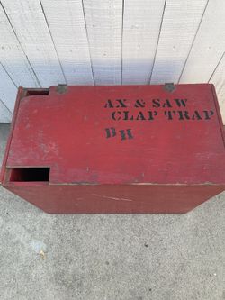 Wood Flip Top Tool Box