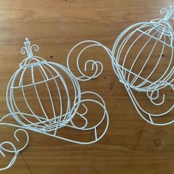Wire Pumpkin Carriages 