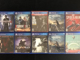 PLAYSTATION 4 PS4 LOT OF 10 DISC GAMES(POST NINTENDO ERA)