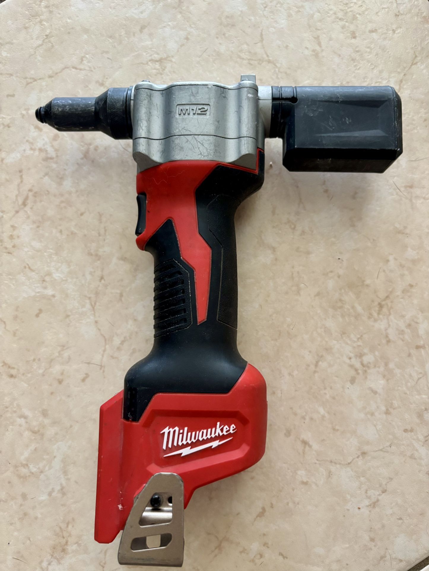Milwuakee Notepad Milwuakee M12 12-Volt Lithium-Ion Cordless Rivet Tool (Tool-Only) for ...