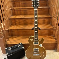Glen Burton Gold Top Les Paul W/ Esteban Guitar Amp 