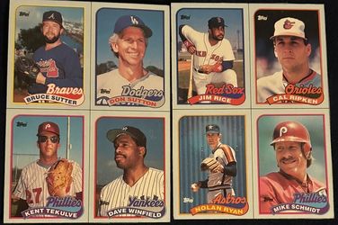 1989 Topps Box Bottom Panels – Nolan Ryan, Cal Ripken & More