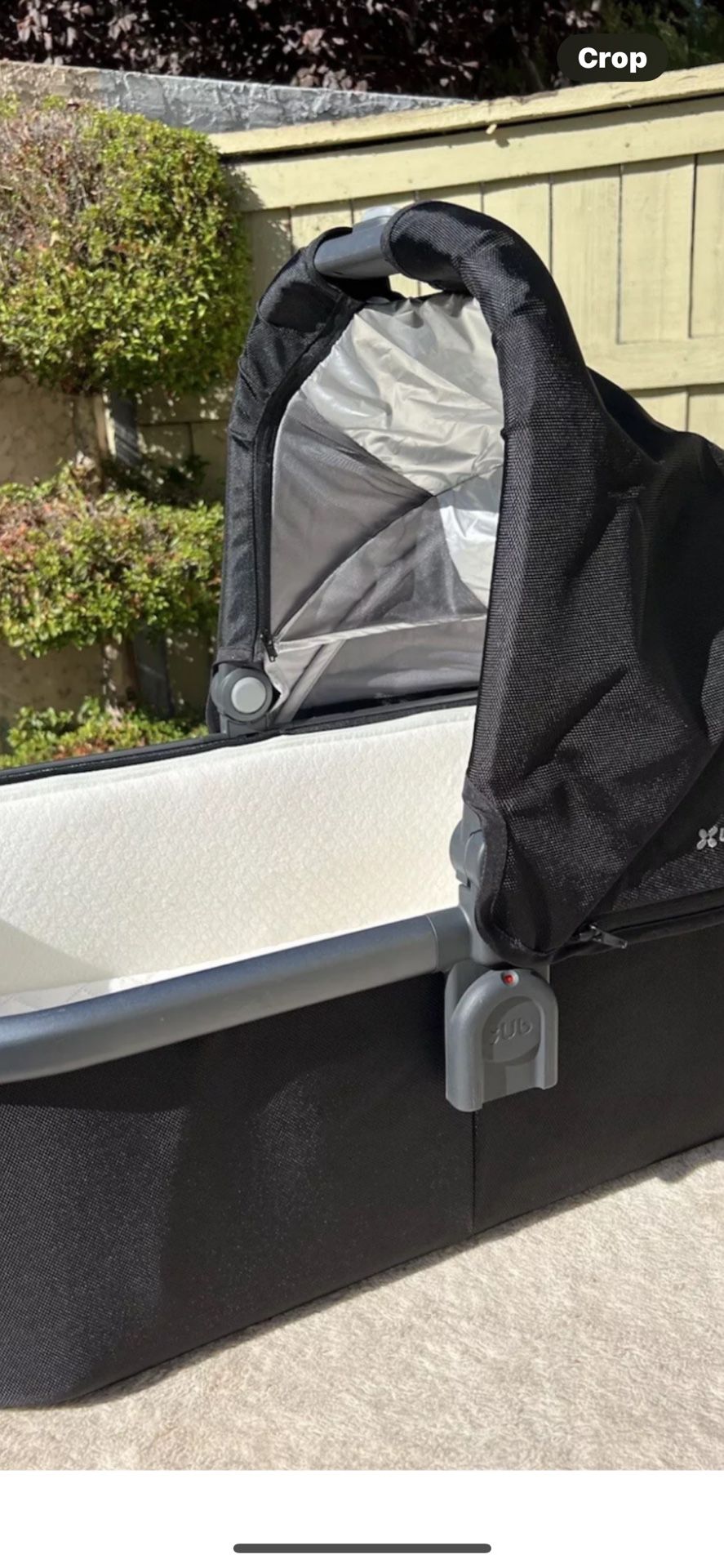 Uppababy Baby Padded Bassinet Original Carrier In Black