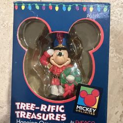 Enesco Disney Mickey Mouse Toy Soldier Ornament With Box 
