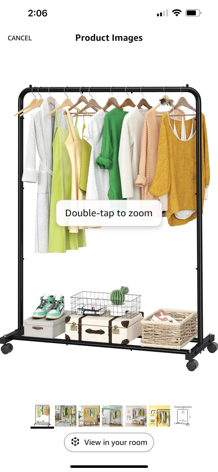 Simple Trending Standard Clothes Clothing Garment Rack with