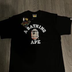 BAPE X BURBERRY TEE MEDIUM 