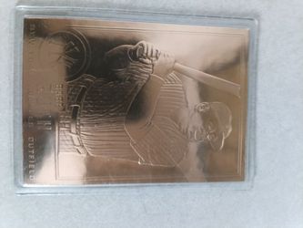 Babe Ruth Yankees baseball collectable metal trading card