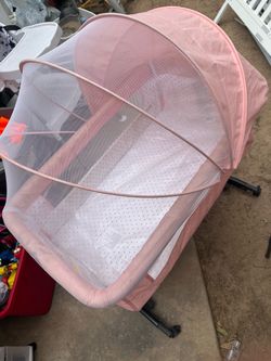 Pink bassinet