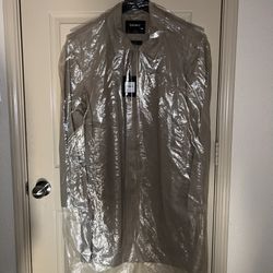 DKNY Men Trench Coat Vintage Khaki size Large new with tags 