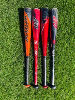 24” Teeball Baseball Bat Lot x4 - Easton Marucci Cat +