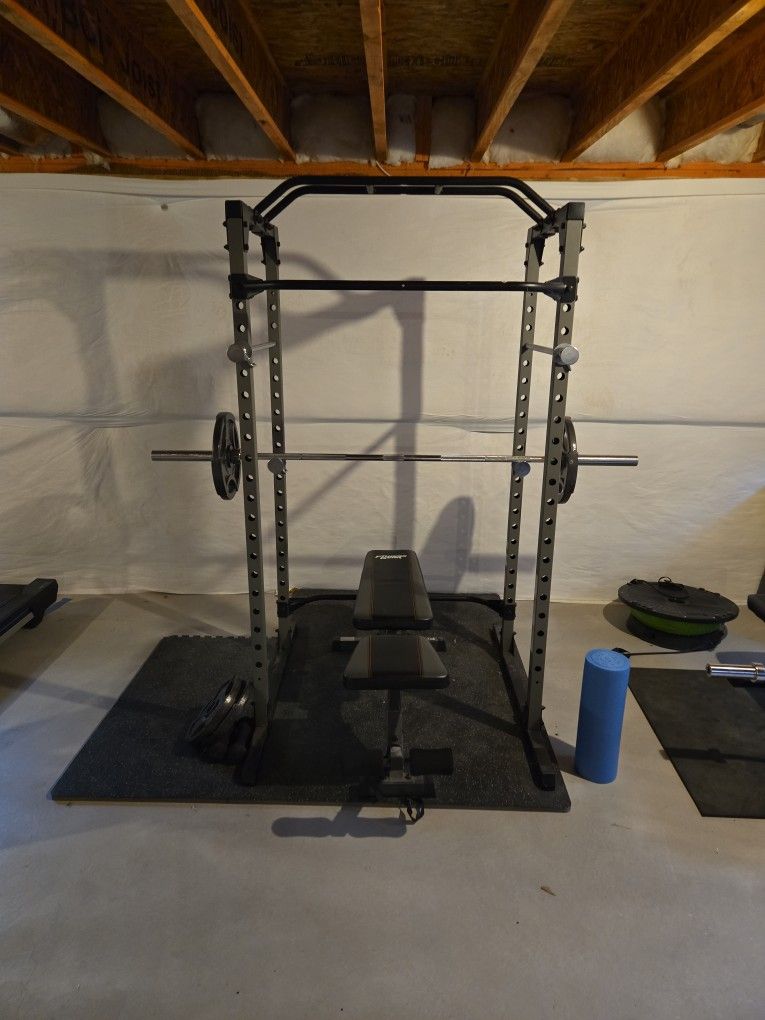 Weight Rack Bench And Bar No Weights Bench That Comes With Set Ip Will Be The Aecond Picture