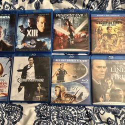 Blu-rays Resident Evil Apocalypse Constantine