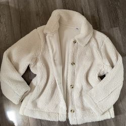 Uniqlo Off White Teddy Fleece XL