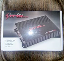 Precision Power Trax Micro 2000 4 Ch Amplifier Brand New In The