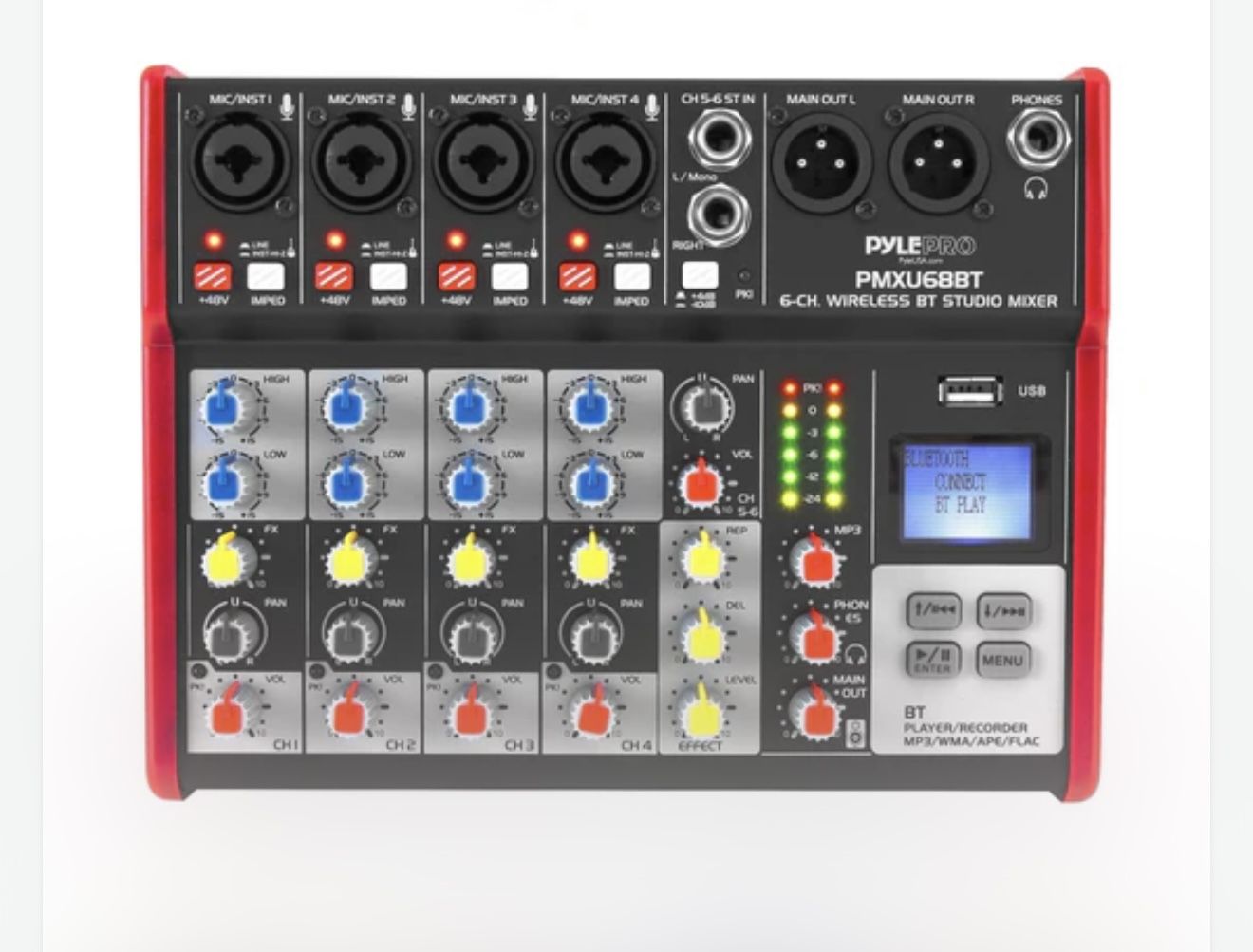Pro Audio Bluetooth Studio Dj Mixer