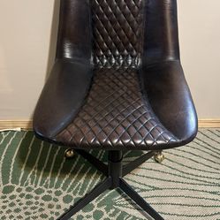 Leather desk chair