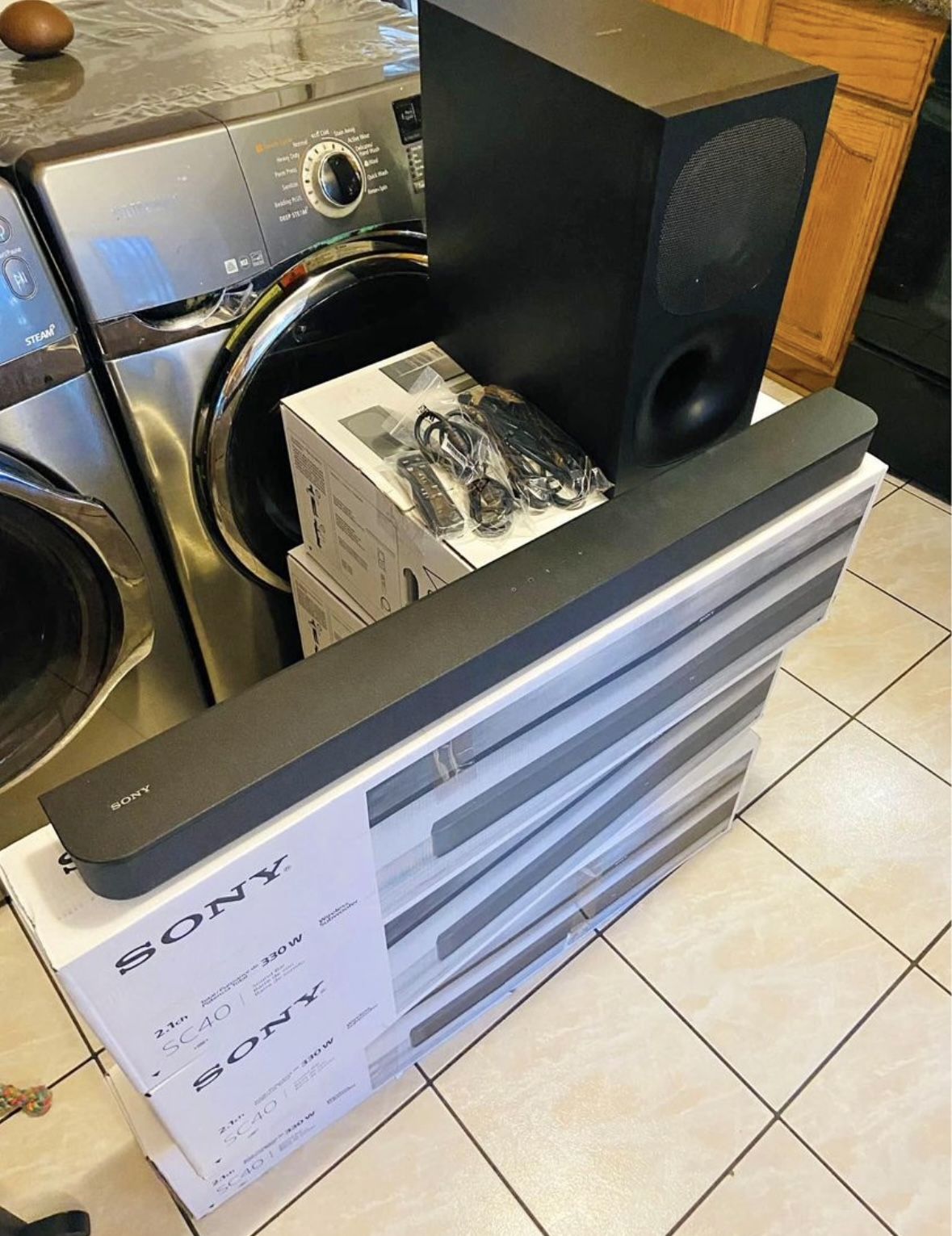 Sony HT-SC40 2.1ch Soundbar Home Theater System w/ Wireless Subwoofer | Dolby Digital, Bluetooth, S-Force PRO Surround
