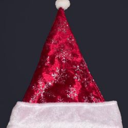 Red Velvet Christmas Hat