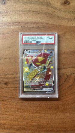 2021 POKEMON SWORD & SHIELD SHINING FATES #SV109 FULL ART/CENTISKORCH VMAX PSA 9