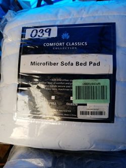 comfort classics microfiber sofa bed mattress pad (queen size)