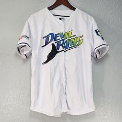 Tampa Bay Devil Rays Reversible Jersey Match-Up 08 - 98 MLB Baseball  Size M