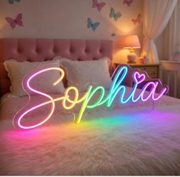 New personalized neon name signs