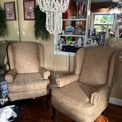 Wingback Accent Chairs (Set Of 2)