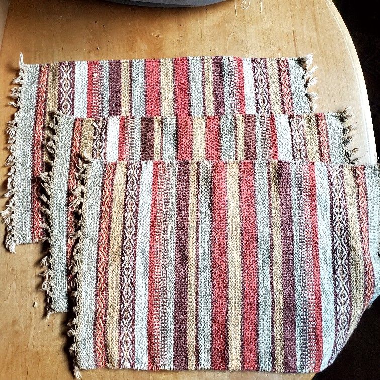 3 Southwestern Woven Place Mats