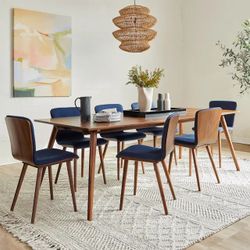 Article Seno Walnut Dining Table for 8 (table only) 