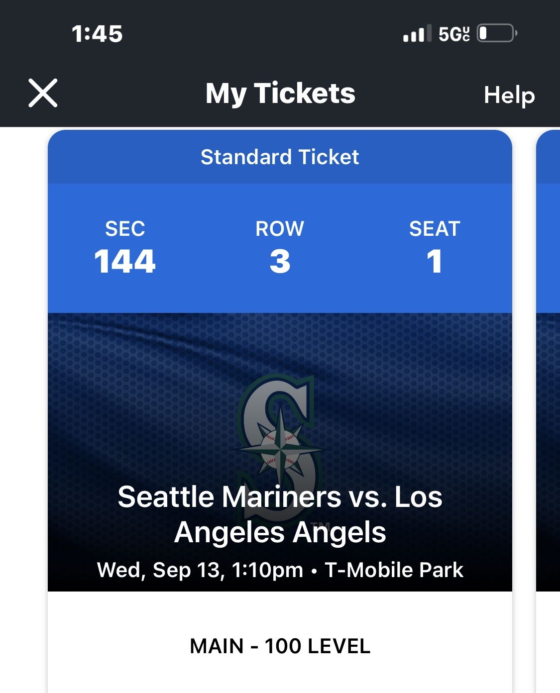 Seattle mariners Game