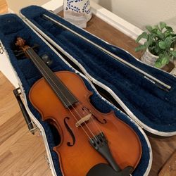 1/2 Size Scherl & Roth 101E2 Violin + Case + JonPaul Noir Bow