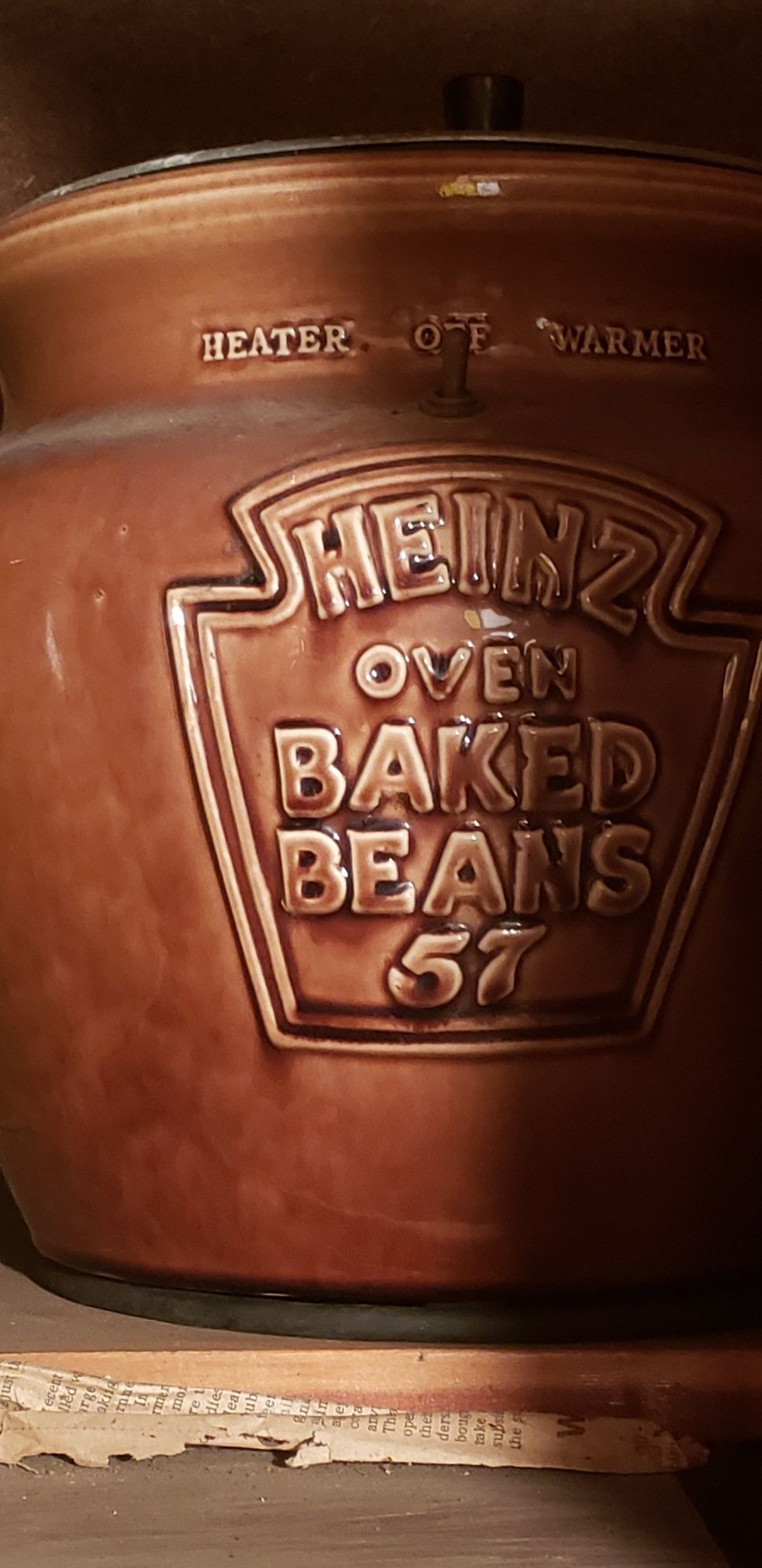 Antique MCCOY pottery heinz electric bean pot