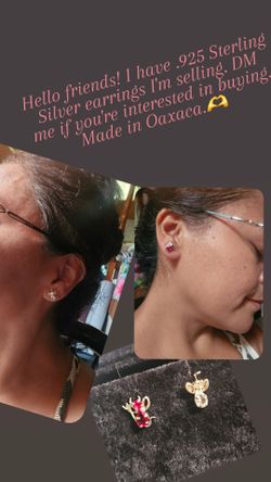 Angel vs. Ḍevil .925 Sterling Silver earrings,  Made in Oaxaca